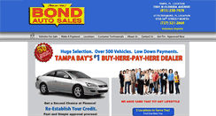 Desktop Screenshot of bondautosales.com